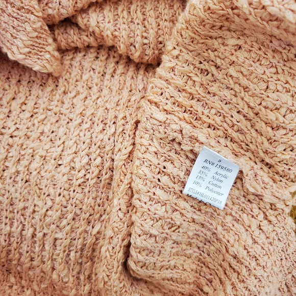NWOT Pink Lily | This Time Around Peach Sweater - Picture 6 of 6